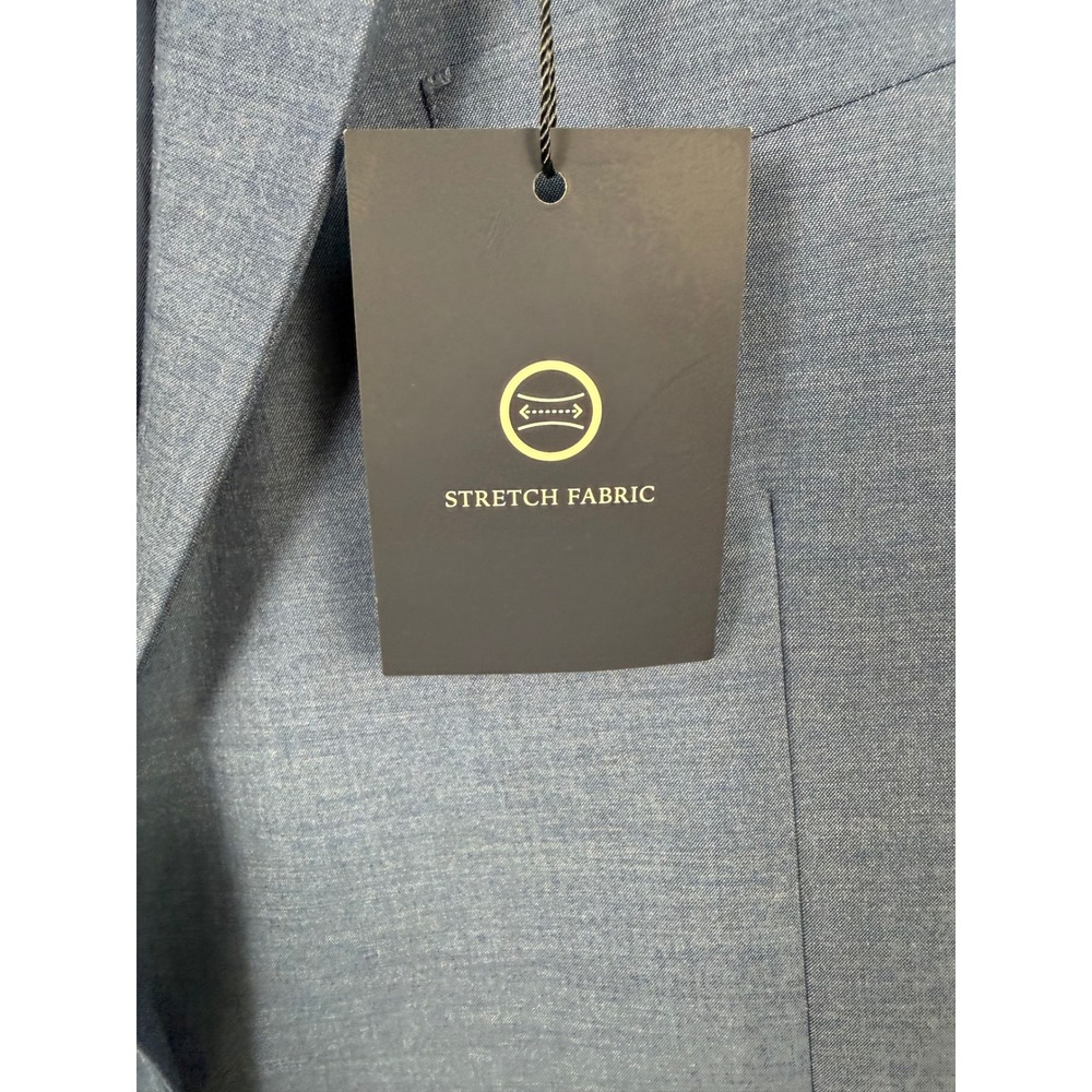 NEW Jos. A. Bank Mens Skinny Fit Stretch Suit Blue 38R 2-Button Sport Coat - Picture 3 of 15